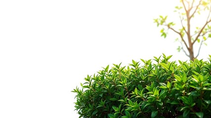 Lush Green Foliage Background with Ample Space for Text