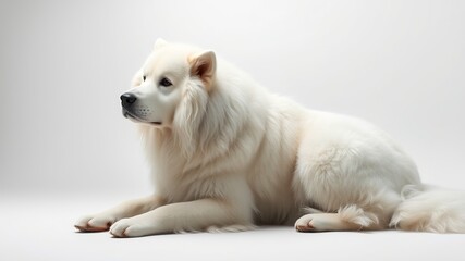 Fototapeta premium Majestic Great Pyrenees Dog, Elegant Canine Portrait