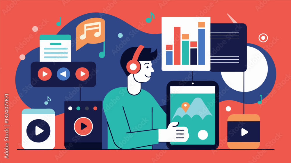 Poster music streaming platforms use big data to analyze the audio properties of songs such as tempo and mo