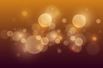 Magic golden bokeh, light lights and sparks. Vector EPS10
