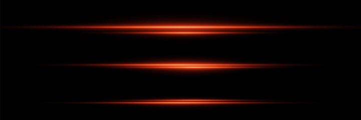 Red horizontal neon highlights. On a black background.