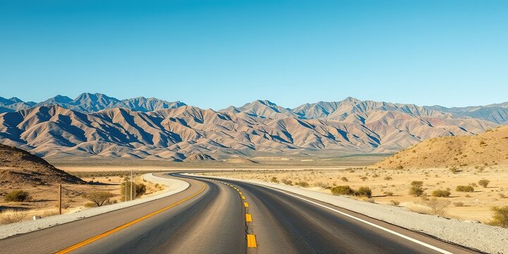 Tehachapi Loop Scenic Drive, California Mountain Landscape