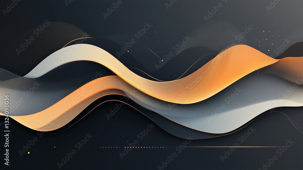 Poster a sophisticated abstract eid background with a monochromatic design, featuring layers of translucent