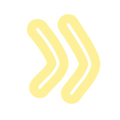 Arrow Doodle Pastel Colorful Brush Outline Cute Hand Drawn Shape