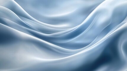 Obraz premium Elegant Blue Silk Fabric Drape.