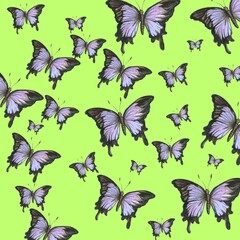 Design a cute butterfly background image. 