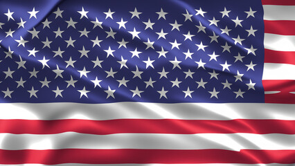 Fototapeta premium American Independence day background with american flag. Independence day concept banner design