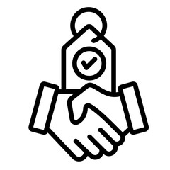 Brand Partnerships  Icon Element For Design	