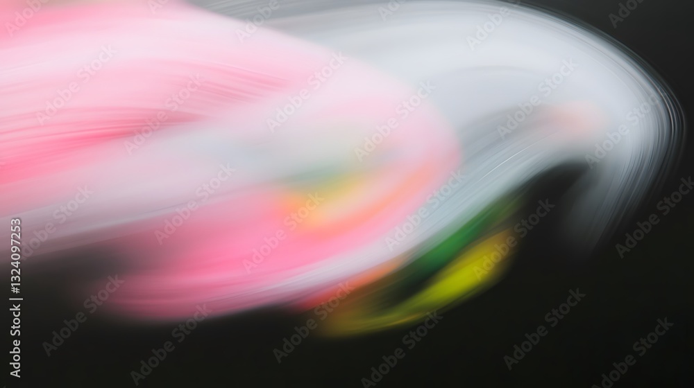 Poster abstract composition of vibrant colors blending together dynamically