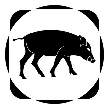 recommend clip art:  wild boar icon