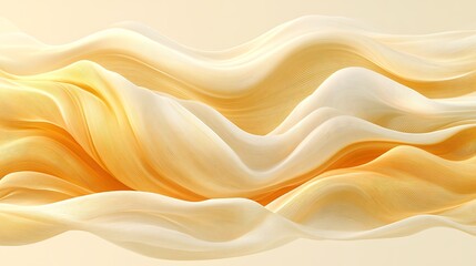Obraz premium Abstract Yellow Waves Flowing Background