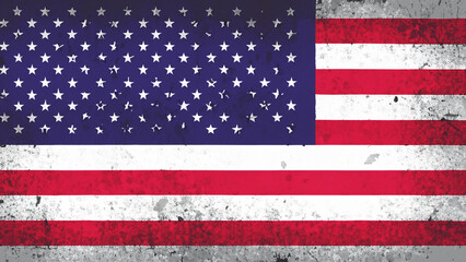 Fototapeta premium American Independence day background with american flag. Independence day concept banner design