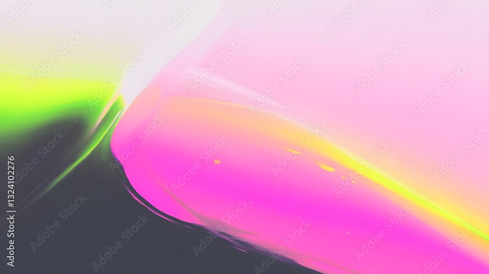 Aufkleber abstract composition depicting fluid colorful gradients and smooth transitions