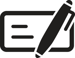 Write A Check Icon, Paper document icon