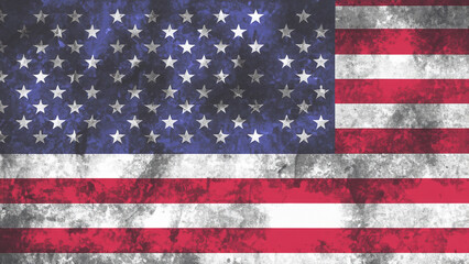 Fototapeta premium American Independence day background with american flag. Independence day concept banner design