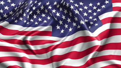 Fototapeta premium American Independence day background with american flag. Independence day concept banner design