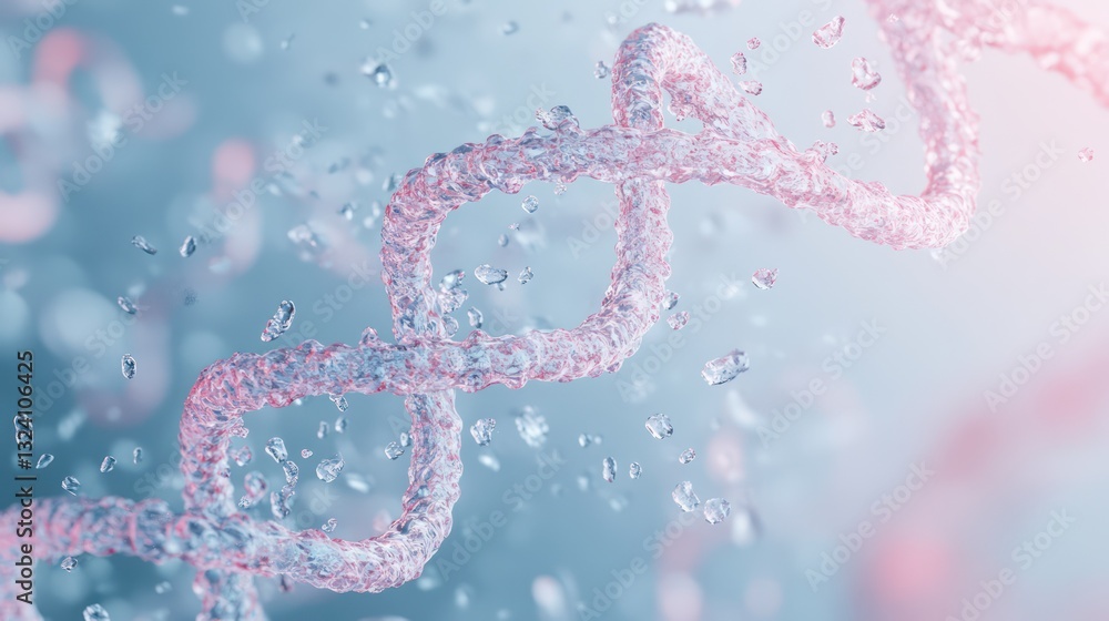 Poster dna double helix in abstract setting