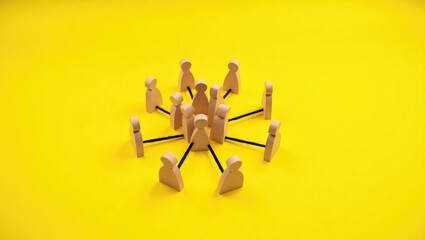 People assemble in a group. Engaging the public and forming a structured community. Collaboration and cooperation. Growth, expansion.