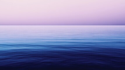 Obraz premium Deep blue merging with faded lavender in a soft gradient, evoking a sense of loneliness and reflection.