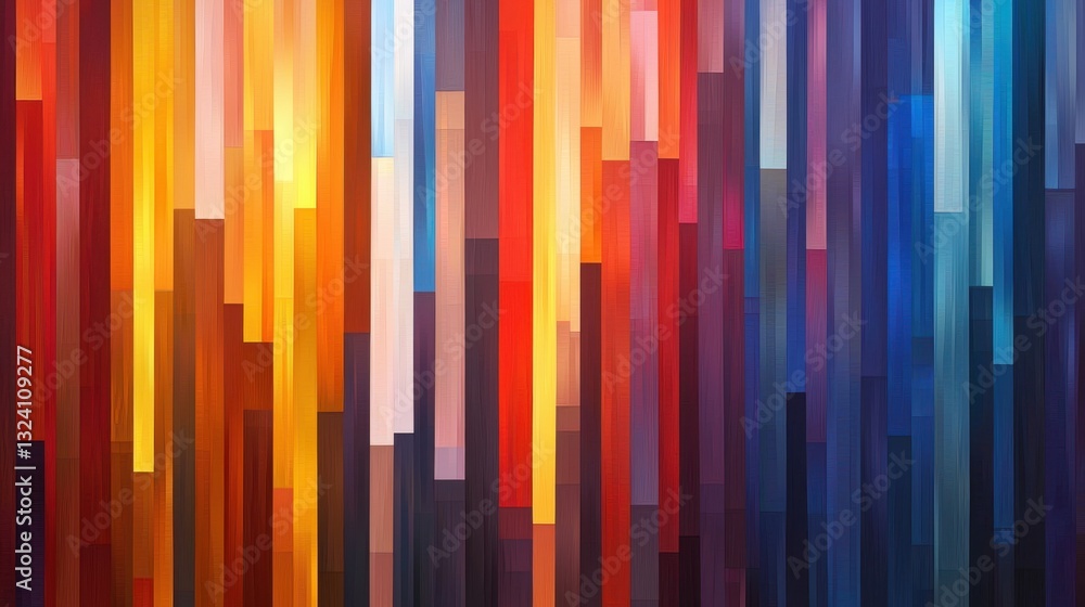 Poster vibrant abstract backdrop with colorful vertical stripes creating a dynamic and eye-catching wallpap