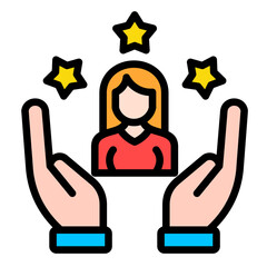 Customer Loyalty  Icon Element For Design	