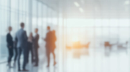 Blurred office interior space background. AI Generated Images