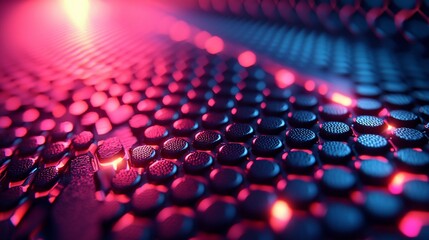 Fototapeta premium Close-up of textured surface with vibrant lighting, creating an abstract pattern for design use
