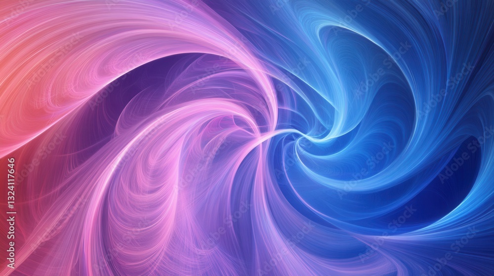 Poster colorful swirling abstract background showcasing vibrant blue, purple, and pink patterns in a dynami