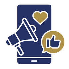 Social Media Branding  Icon Element For Design	