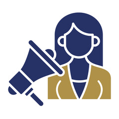 Influencer Marketing  Icon Element For Design	