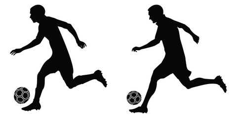 sport, soccer, competition, action, football, silhouette, athlete, player, running, black and white, children, clip art, game, goal, outline, play, team, dance, elegance, exercise, fitness, 