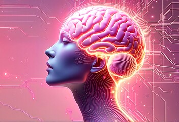 Neural Networks and Human Brain Connection: A Visual Representation of Artificial Intelligence and Cognitive Processes.