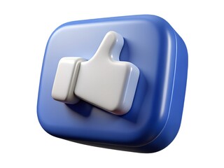 facebook like 3d icon
