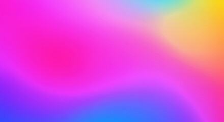 Obraz premium Vibrant rainbow hues blend softly creating a dreamy abstract background. AI Generated