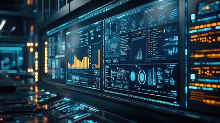 Obraz premium AI Monitoring Screen in Smart Factory