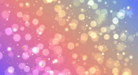 Obraz premium Pastel Bokeh Lights Softly Glow. AI Generated