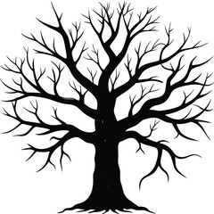 Obraz premium silhouette of tree