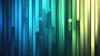 Dynamic Flow Background: Vertical lines in vibrant blue, green, and yellow hues, symbolizing energy, motion, and modern design
