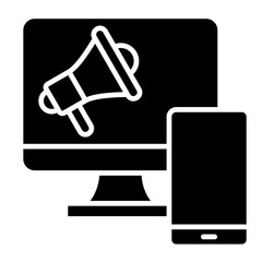 Cross Platform Marketing  Icon Element For Design	