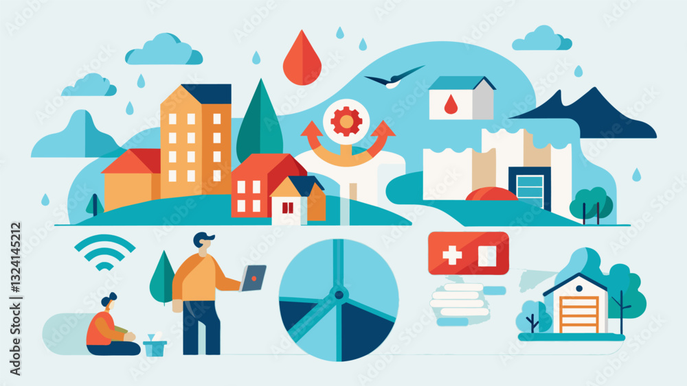 Poster in response to natural disasters a government utilizes data on disaster risk and vulnerability to cr