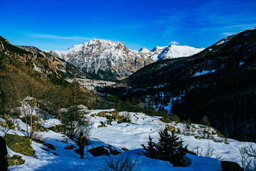 Les Alpes du Sud sous la neige  