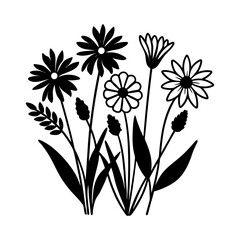vector illustration of flowers