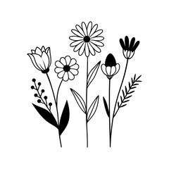 vector illustration of flowers