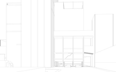 3D illustration of industrial project