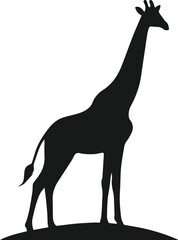 giraffe silhouette vector