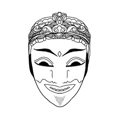 black and white batik themed abstract background