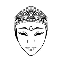 black and white batik themed abstract background