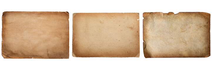 Vintage old paper. 4k png cutout transparent background isolate
