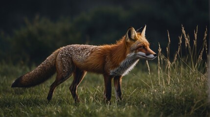 Fototapeta premium Graceful Fox In a Glade