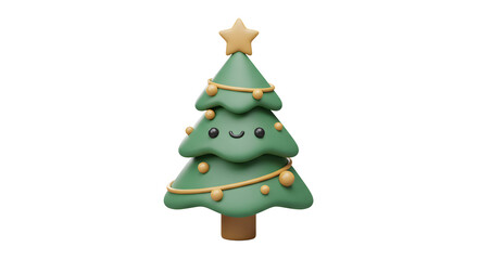 Adorable 3D Christmas Tree Render